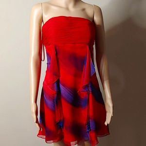 NWT Christopher Henry Mini Dress in Multi-Color